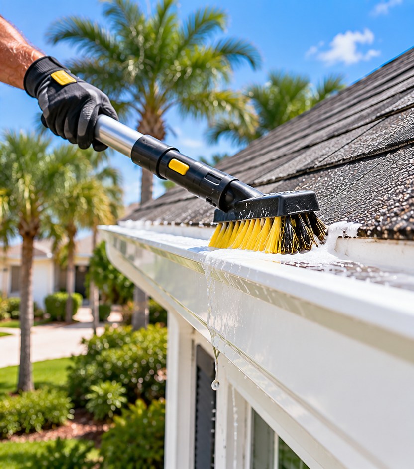 Gutter brightening in West Palm Beach, FL