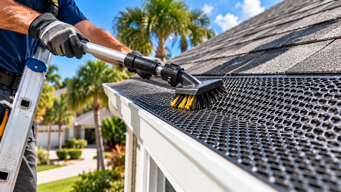 Gutter guard cleaning in West Palm Beach, FL
